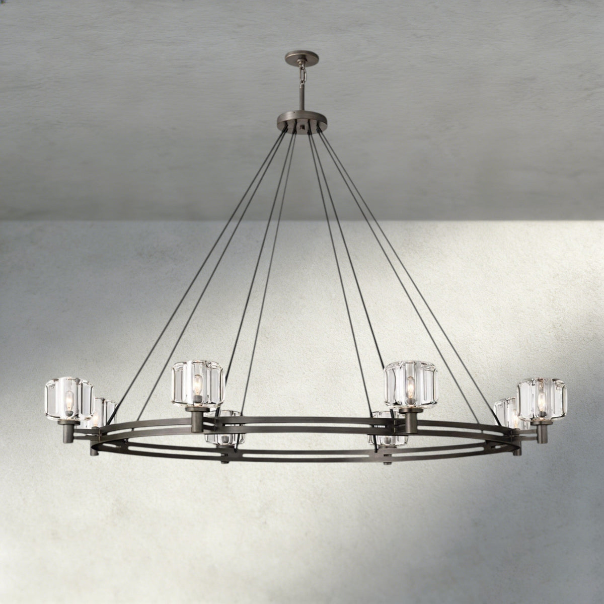 Demaret Round Chandelier 36", 48", 60"-chandelier-Jecanoli