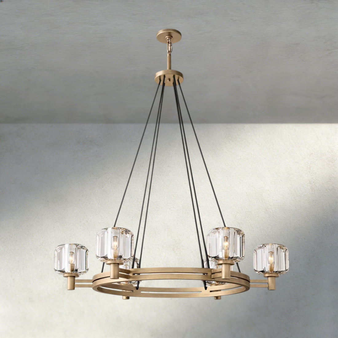 Demaret Round Chandelier 36", 48", 60"-chandelier-Jecanoli