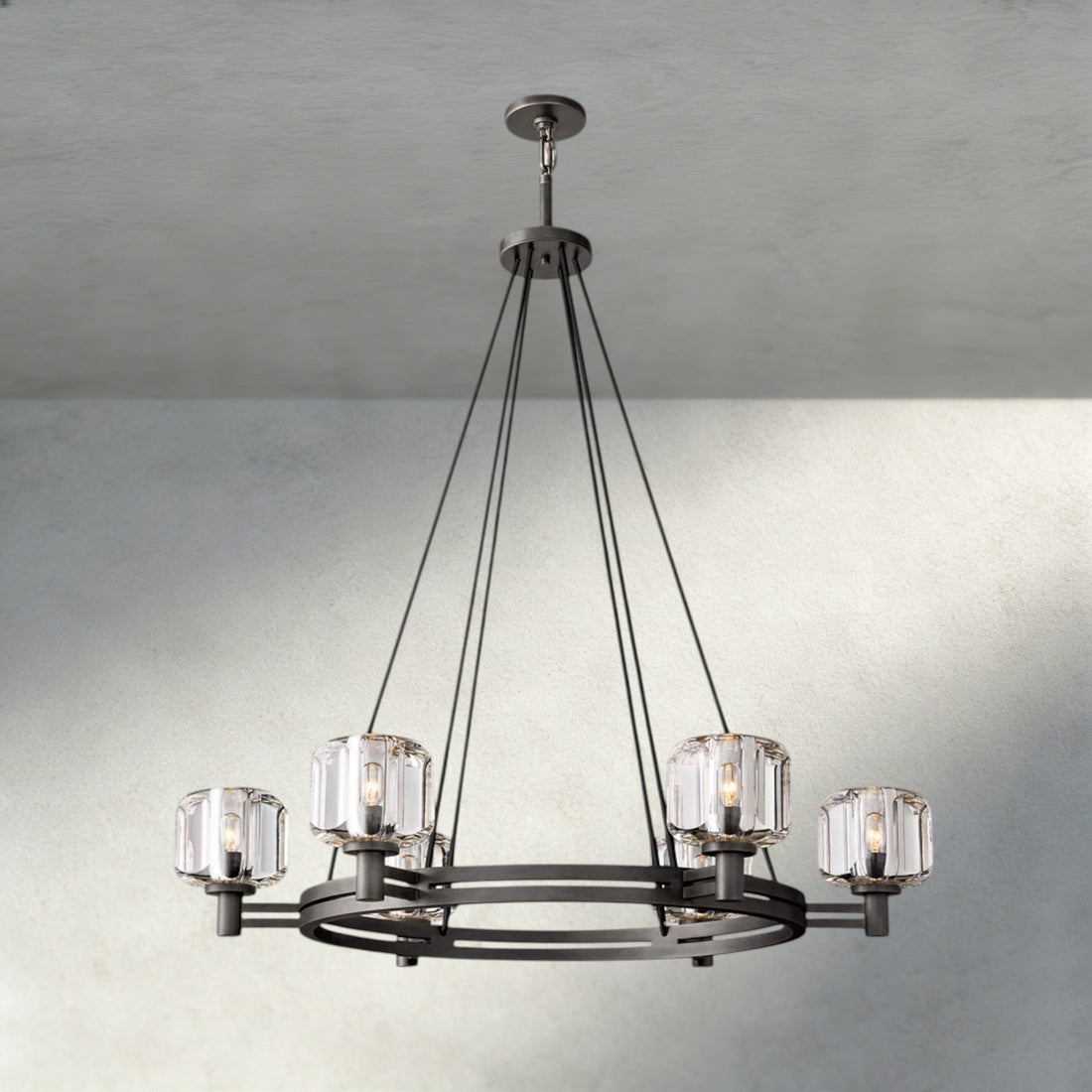 Demaret Round Chandelier 36", 48", 60"-chandelier-Jecanoli