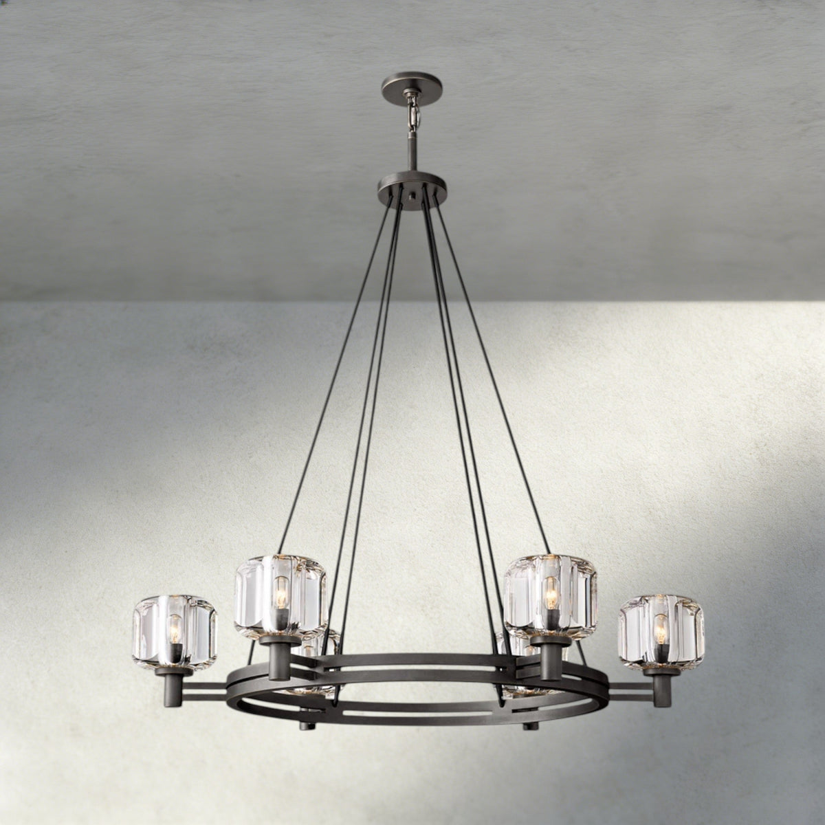 Demaret Round Chandelier 36", 48", 60"-chandelier-Jecanoli