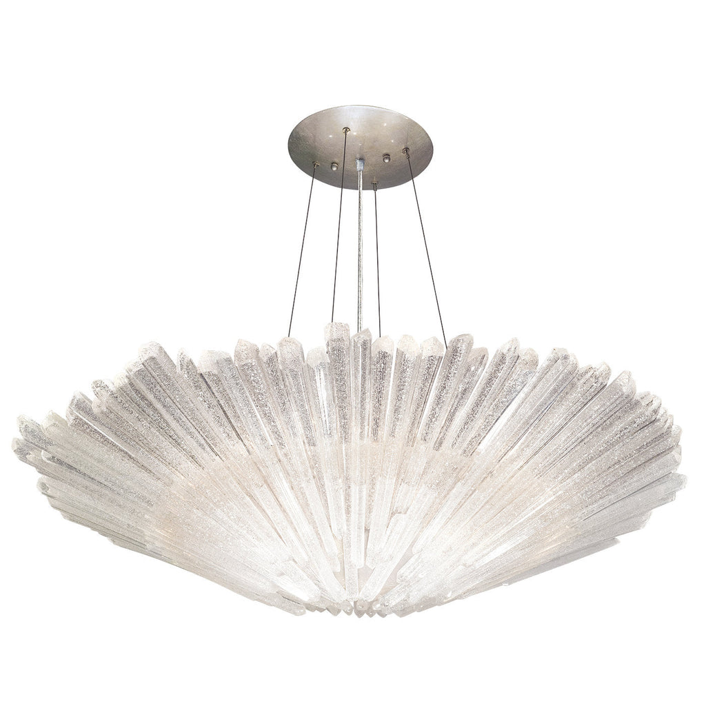 Diamantina 32" Round Chandelier, 8-Light Crystal Chandelier, Elegant Luxury Lighting