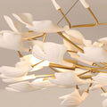 Drooping Ceramic Ginkgo Leaf Chandelier - SizeB - Jecanoli