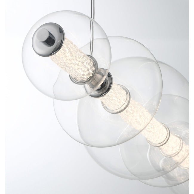 Echelon Linear Chandelier - ChromeClear56”Jecanoli