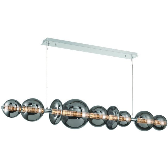 Echelon Linear Chandelier - ChromeSmoke73.5”Jecanoli