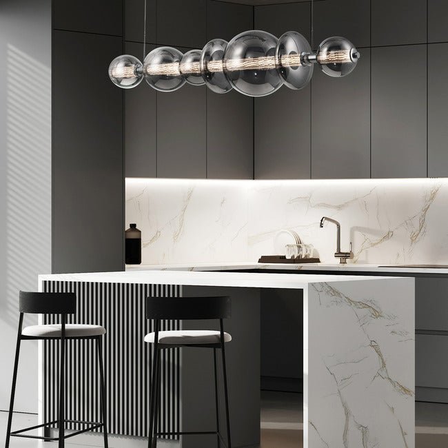 Echelon Linear Chandelier - ChromeClear56”Jecanoli