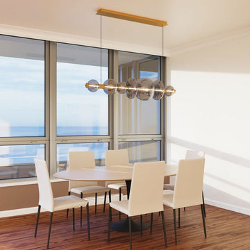Echelon Linear Chandelier - ChromeClear56”Jecanoli