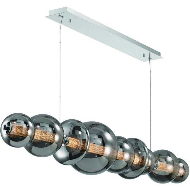 Echelon Linear Chandelier - ChromeClear56”Jecanoli