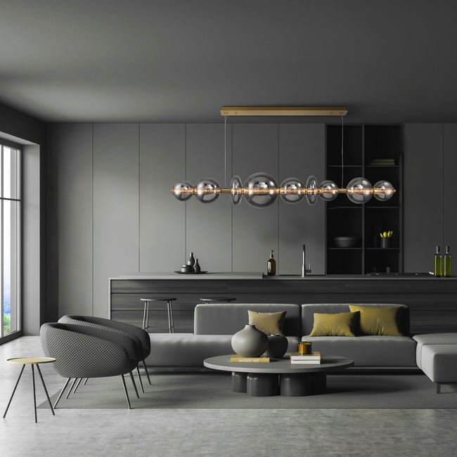 Echelon Linear Chandelier - ChromeClear56”Jecanoli
