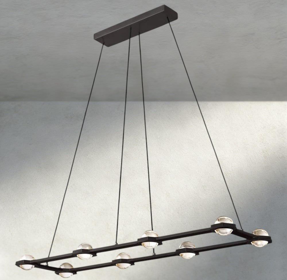 Éclatant Rectangular Chandelier 54", 72"-chandelier-Jecanoli
