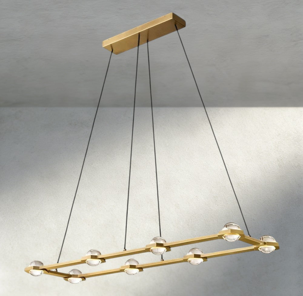 Éclatant Rectangular Chandelier 54", 72"-chandelier-Jecanoli