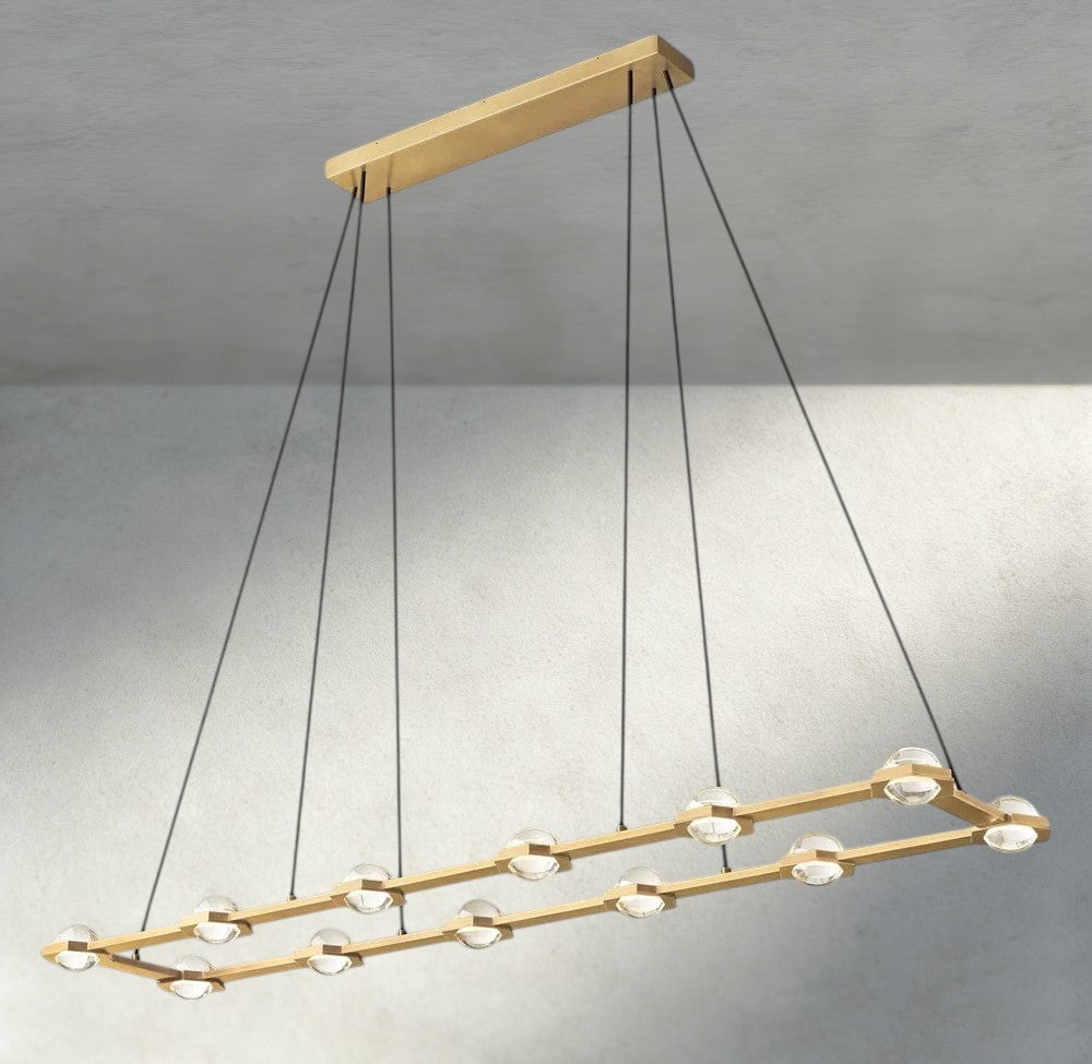 Éclatant Rectangular Chandelier 54", 72"-chandelier-Jecanoli