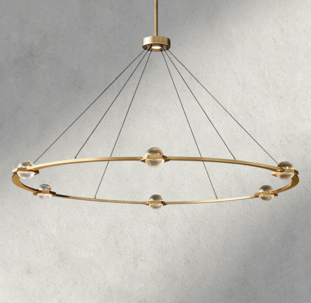 Éclatant Round Chandelier 36", 48", 60", Two-Tied 60"-chandelier-Jecanoli