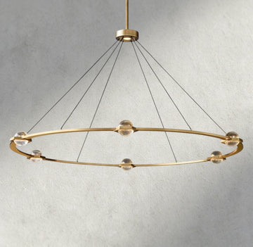 Éclatant Round Chandelier 36", 48", 60", Two-Tied 60"-chandelier-Jecanoli