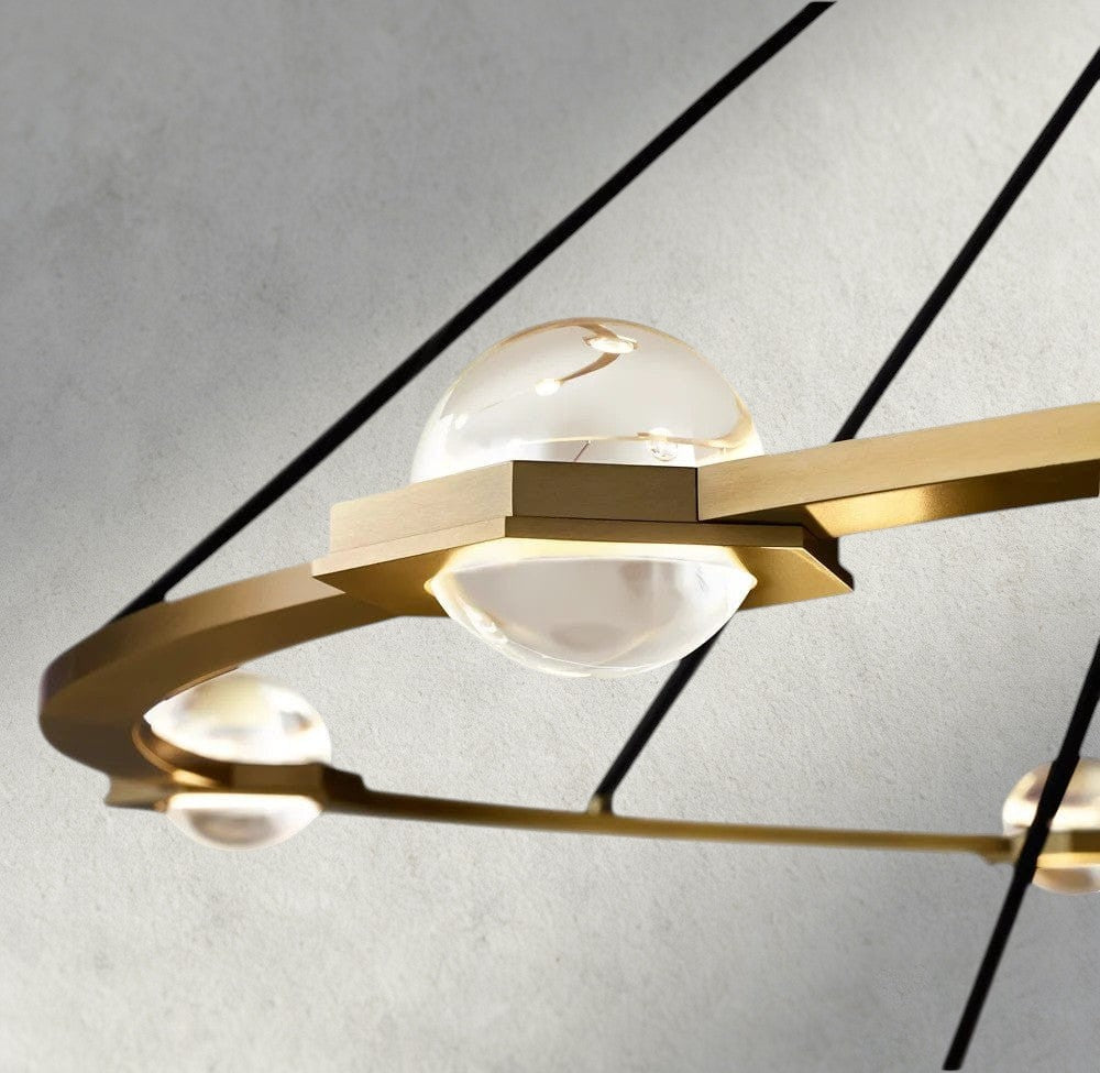 Éclatant Round Chandelier 36", 48", 60", Two-Tied 60"-chandelier-Jecanoli
