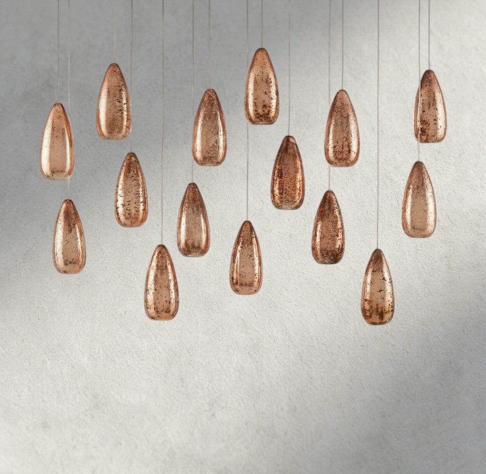 48" Edda Linear Glass Chandelier 48", 54"