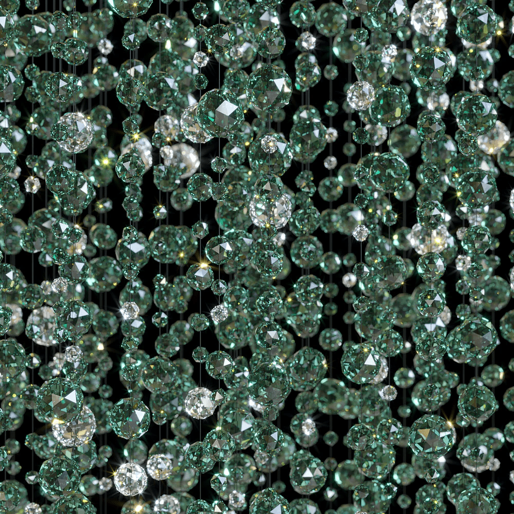 Emerald Rainfall Crystal Customize Chandelier - Support Customized Drawings - Jecanoli