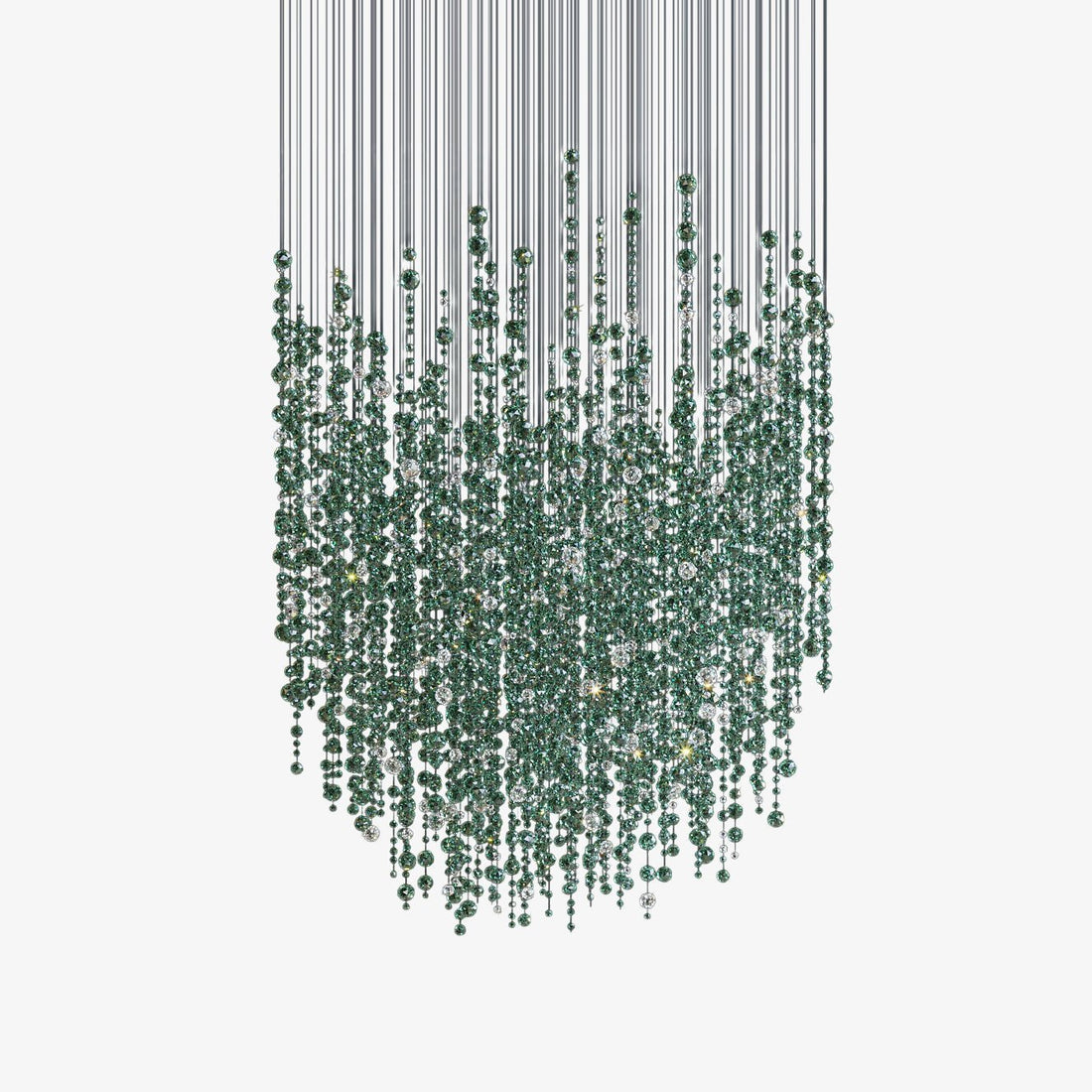 Emerald Rainfall Crystal Customize Chandelier - Support Customized Drawings - Jecanoli