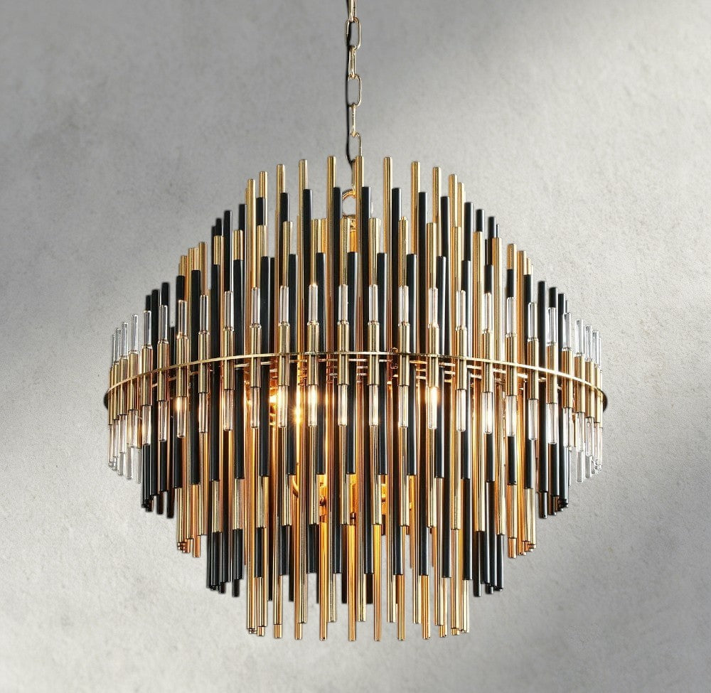 Emile Round Chandelier 24", 32", 42"-chandelier-Jecanoli