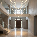 Esle Modern Pearl Necklace Chandelier - Black17 light - Manor Lights