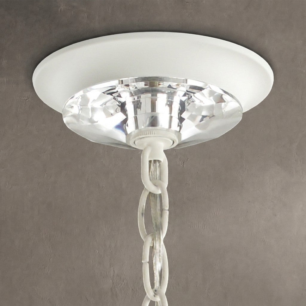Esmeralda Single Tier Crystal Chandelier 37"