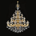 Eternal Baroque Revival Chandelier Series with Diamond - Inspired Crystal - Studded Light Arms - 48 Lights/D77.17