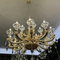 Eternal Baroque Revival Chandelier Series with Diamond - Inspired Crystal - Studded Light Arms - 48 Lights/D77.17