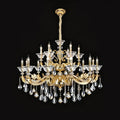 Eternal Baroque Revival Chandelier Series with Diamond - Inspired Crystal - Studded Light Arms - 18 Lights/D48.43