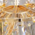 Extra Large Foyer Pure Crystal Ceiling Light Fixture Living Room Entrance Staircase Chandelier - D33.5