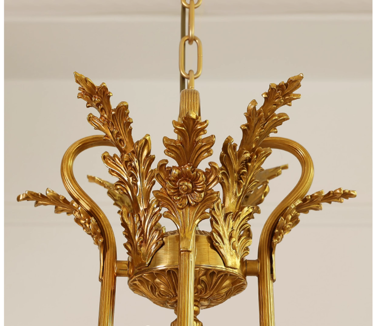 8 Lights Classical Retro Brass Chandelier Light 36X27 Inch-铜灯-Jecanoli