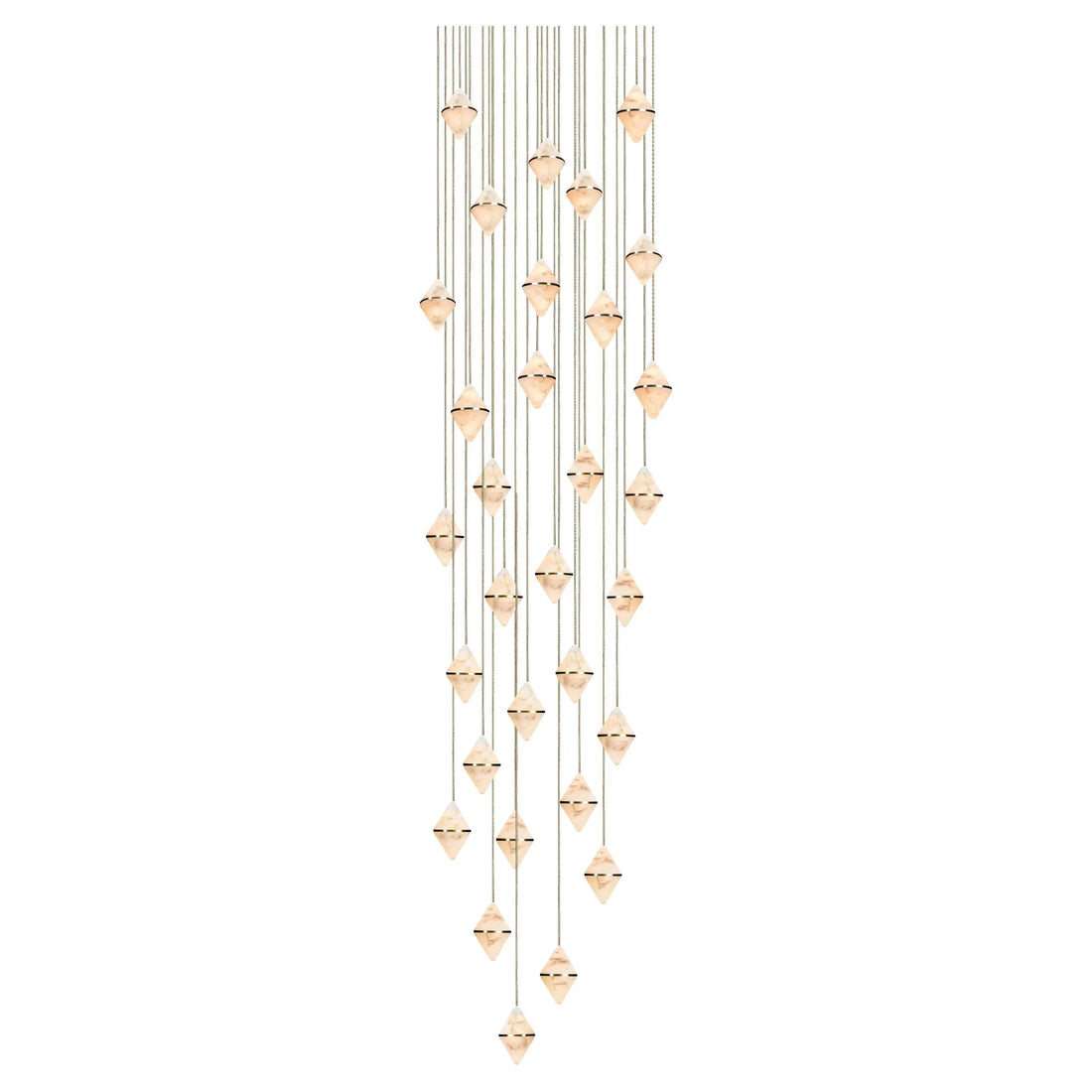 Gem Circular Cluster Alabaster Chandelier 30