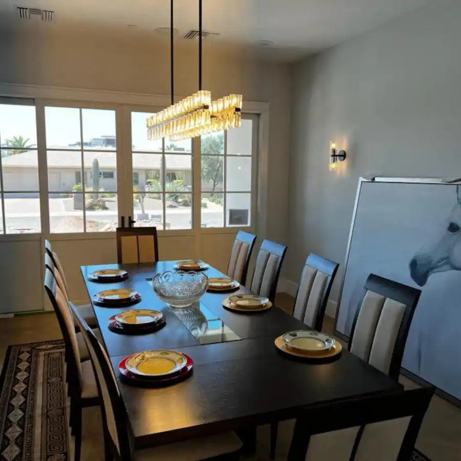 Auraline Rectangular Chandelier