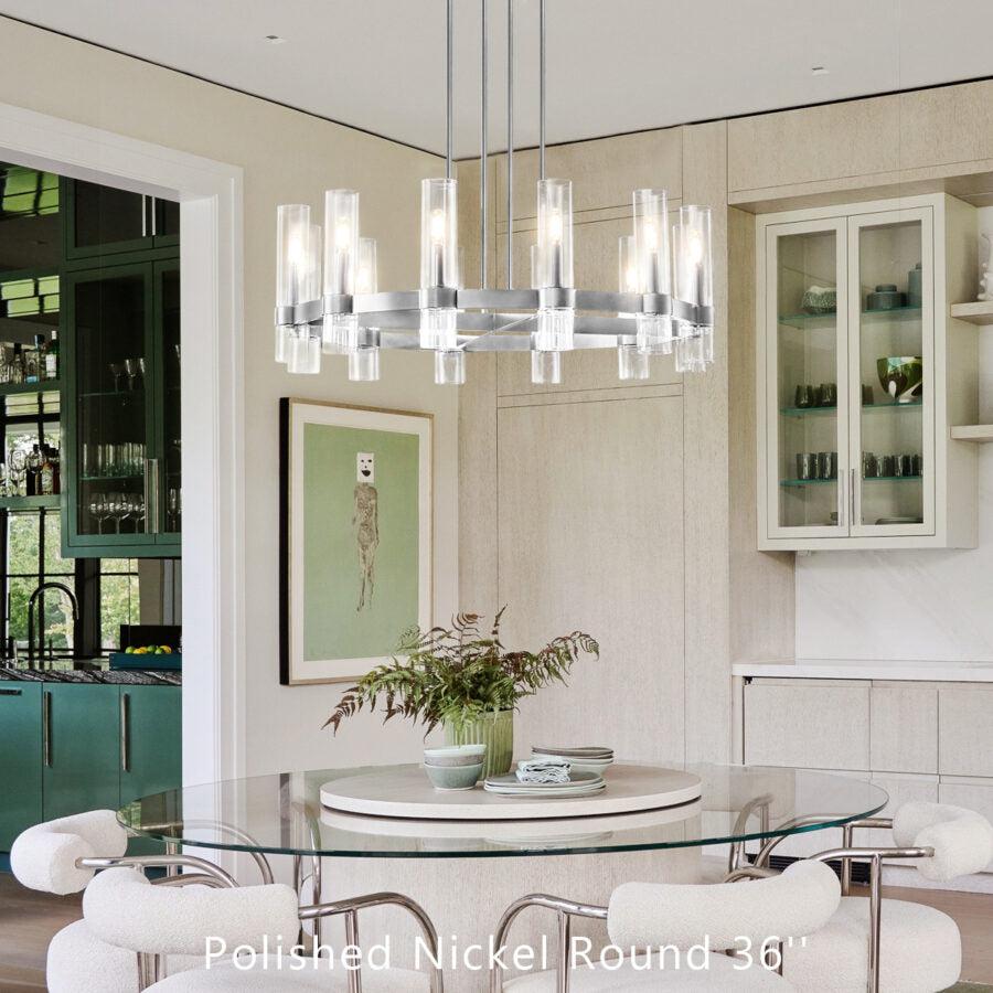Ravion Glass Round Chandelier