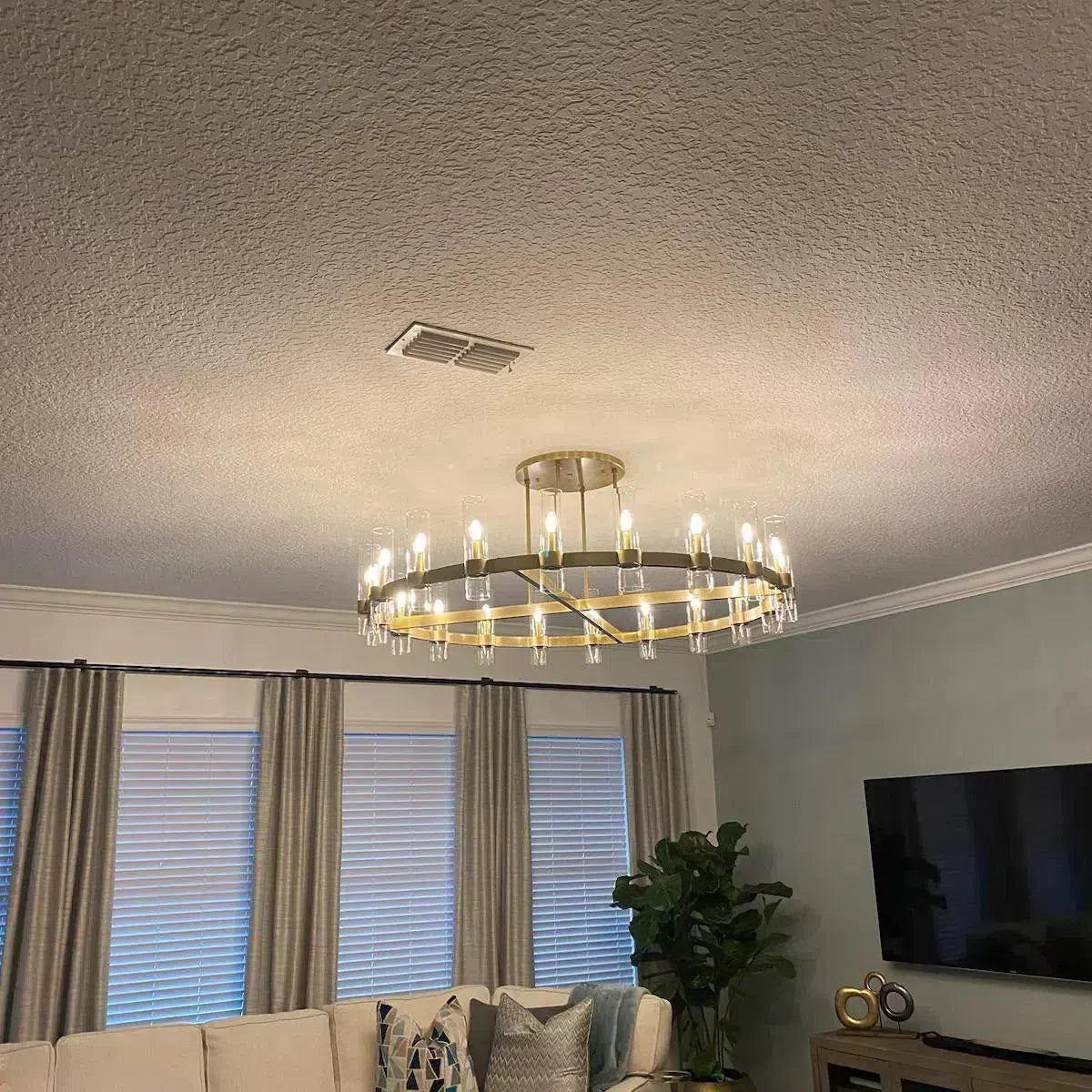 Ravion Glass Round Chandelier