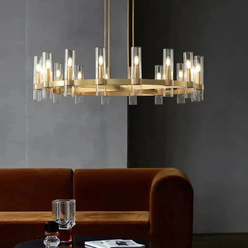 Ravion Glass Round Chandelier