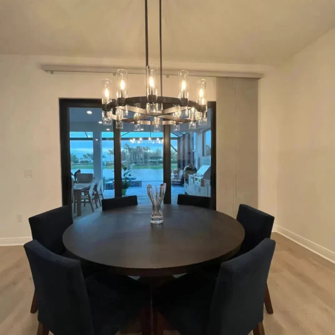 Ravion Glass Round Chandelier