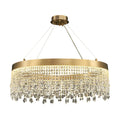 Zara Gold Crystal Chandelier for Living Room & Dining Room-Crystal Chandelier-Jecanoli
