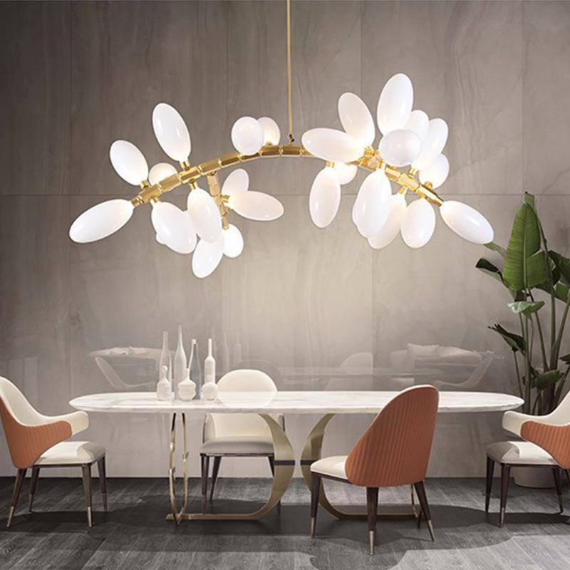 Fashion Grape Linear Chandelier 57" L - Style BBlushlighting