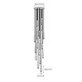 Flute Alabaster Chandelier - 2 headsBrass & White-Jecanoli