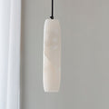 Flute Alabaster Chandelier - 2 headsBrass & White-Jecanoli