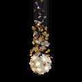 Flying Flowers Fluttering Chandelier - Model D ∅ 23.6″ x H 59.1″ / Dia 60cm x H 150cmBrass & White-Jecanoli