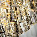 Foyer 3 Layers Extra Large Crystal Chandelier for Living Room Staircase Ceiling Lighting Fixture - D31.5