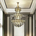 Foyer 3 Layers Extra Large Crystal Chandelier for Living Room Staircase Ceiling Lighting Fixture - D31.5