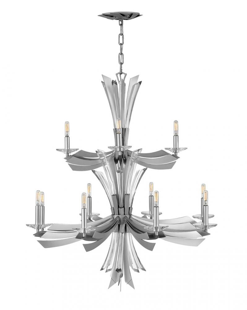 Vida Medium Multi-Tier Chandelier - Statement Piece