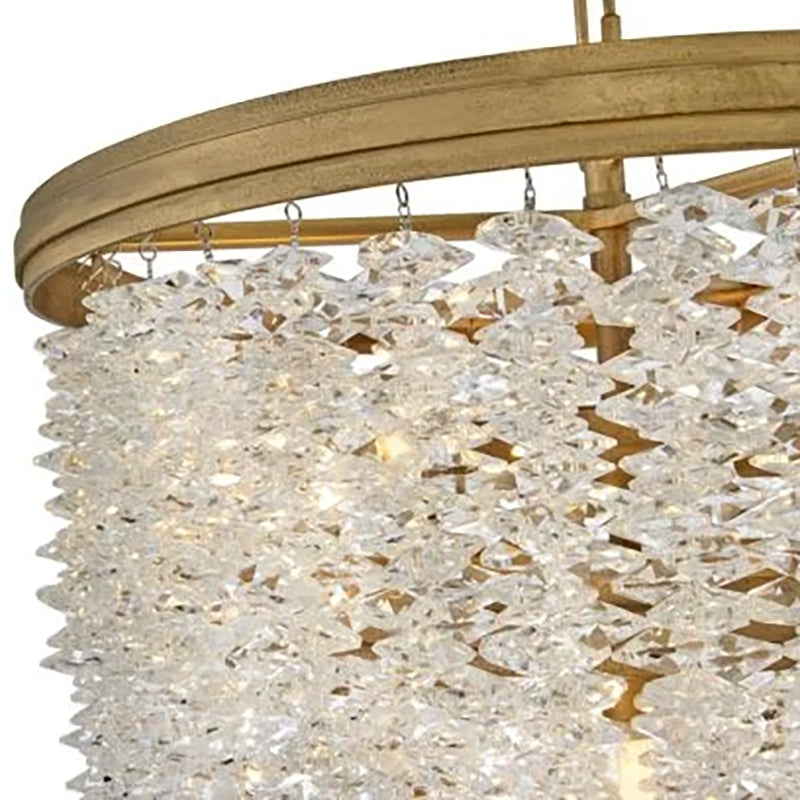 Jecanoli Vac Crystal 18" Round Chandelier