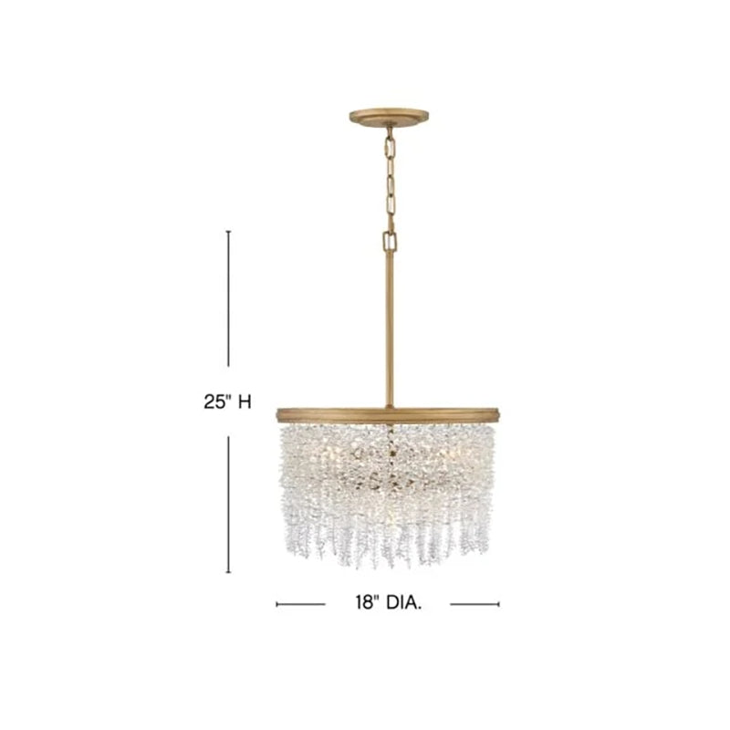 Jecanoli Vac Crystal 18" Round Chandelier