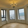 French Romantic Blue Crystal Designer Chandelier for Bedroom/Living Room/Dining Room - 8 Lights:D29.53