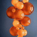 Fruit Grape Hanging Swag Chandelier - Orange23.6