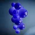 Fruit Grape Hanging Swag Chandelier - Orange23.6
