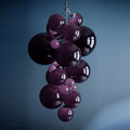 Fruit Grape Hanging Swag Chandelier - Purple23.6