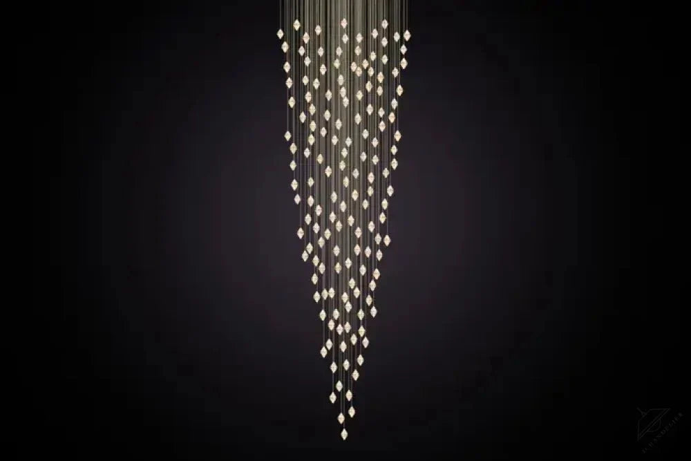 Gem Conical Cluster Alabaster Chandelier 150 Lights - Jecanoli